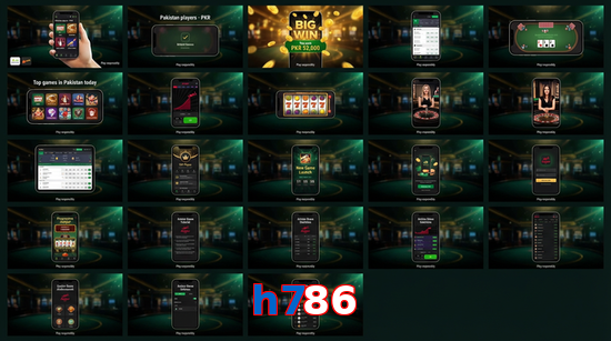 Main screen of H786 bet page for PK players